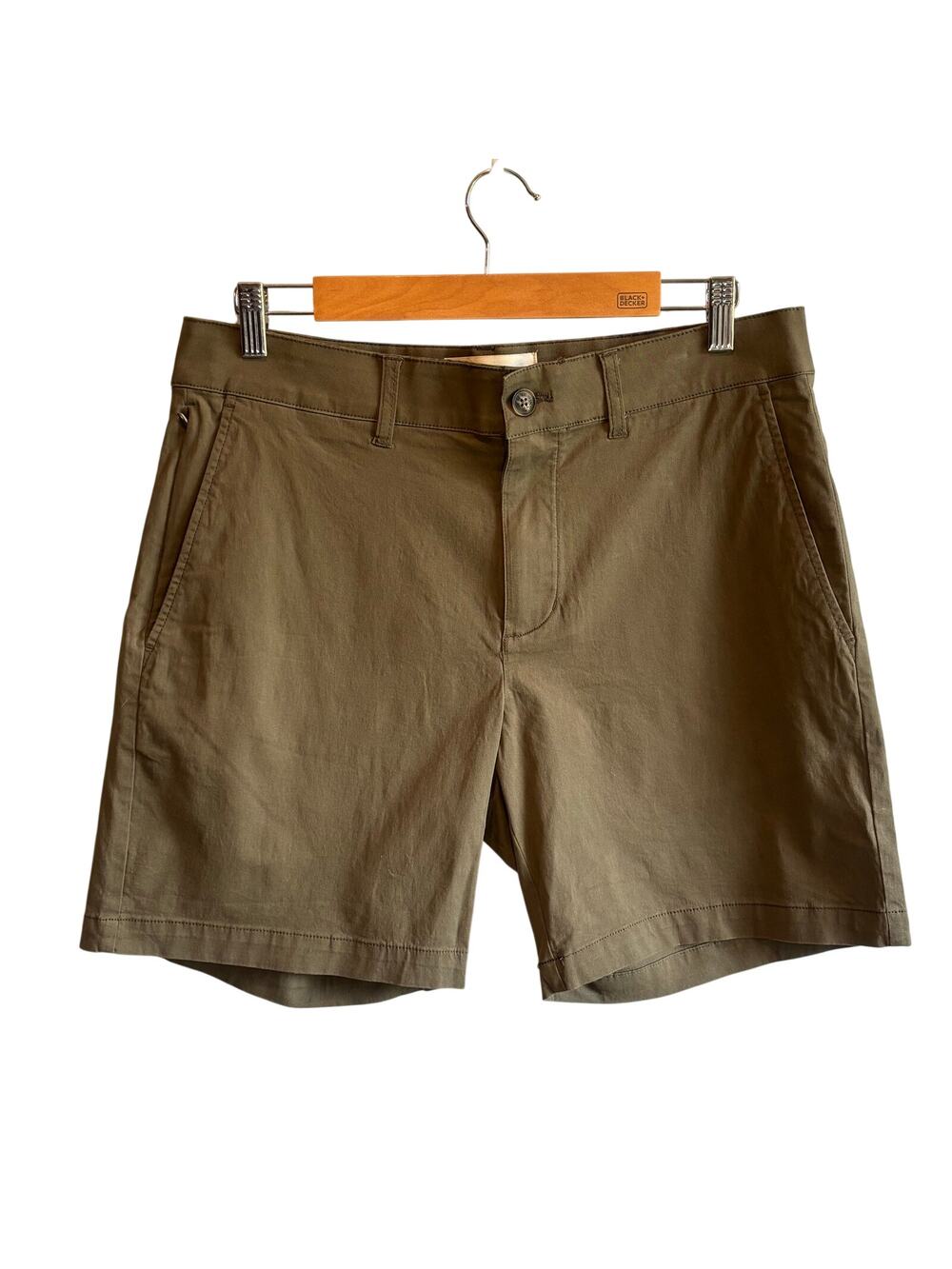 The Normal Brand Stretch Chino Short in Moss - size 32